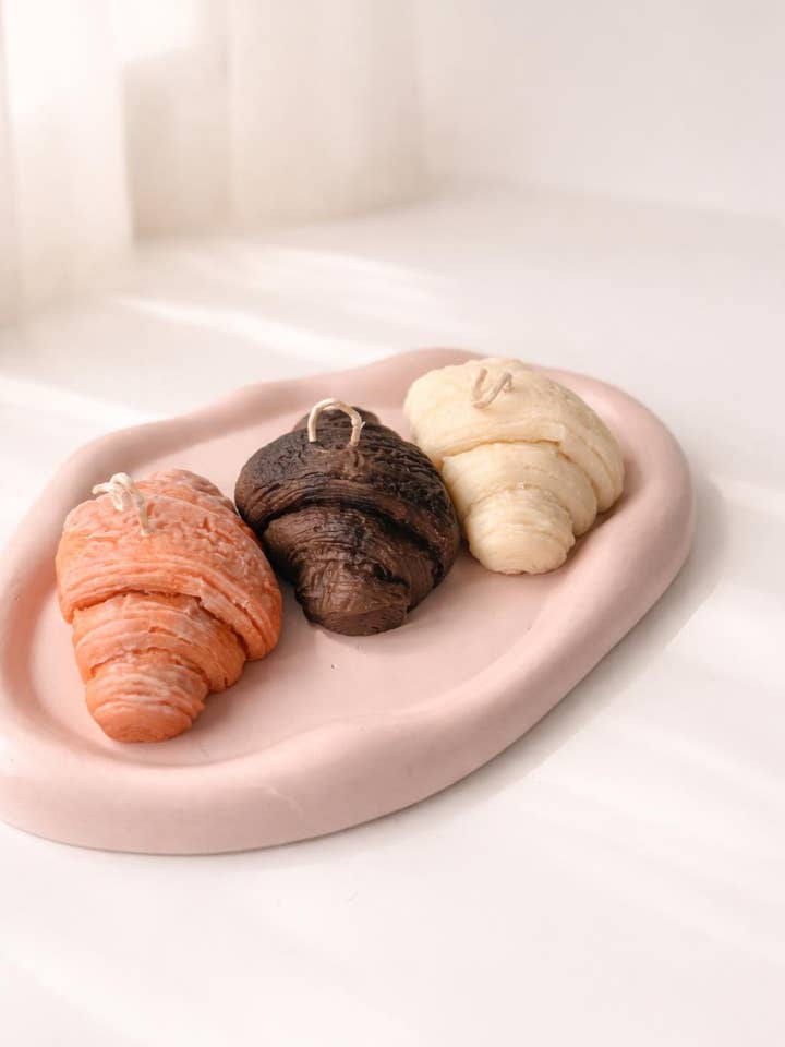 Croissantformad doftande sojaljus för wholesale av The lines studio