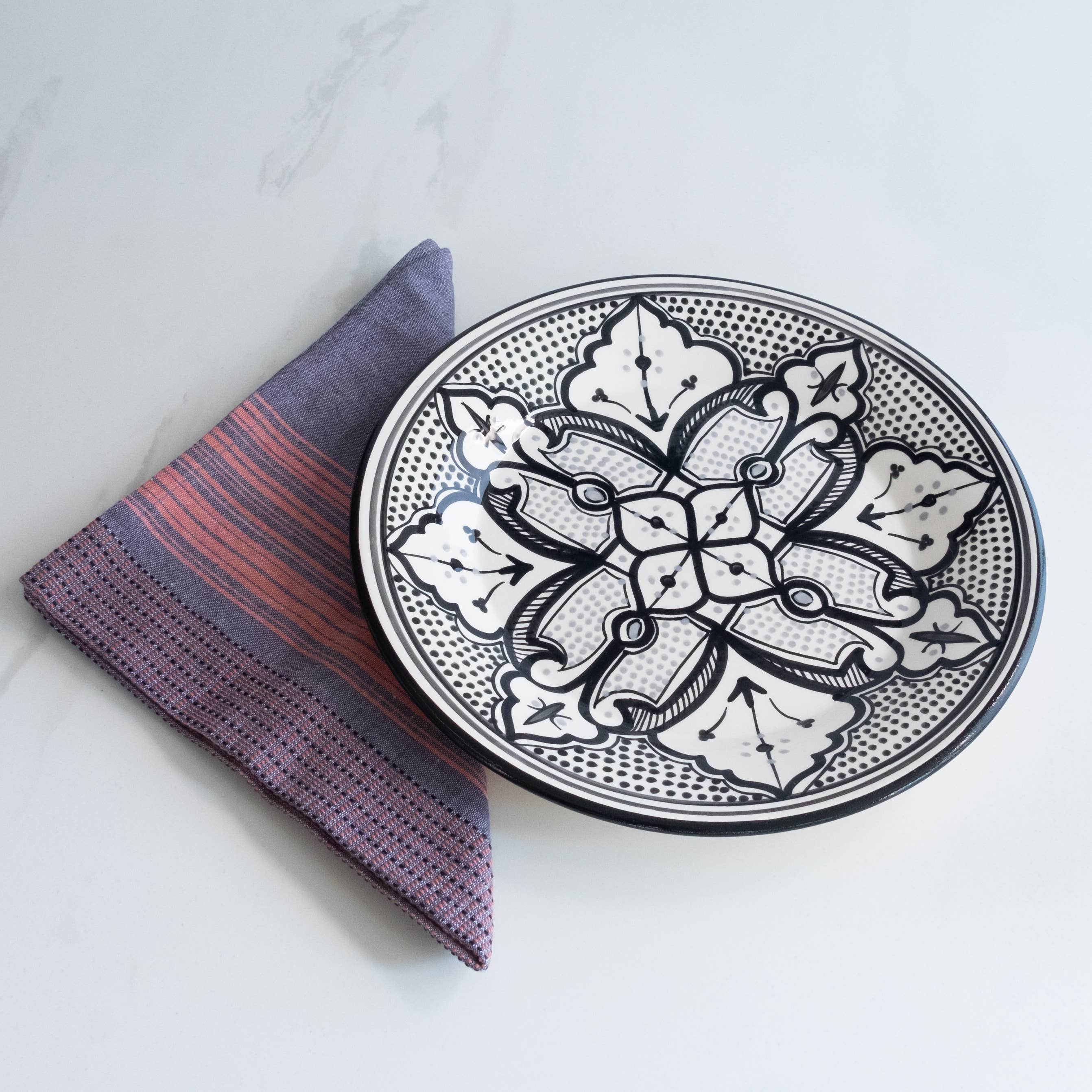Sobremesa - Wholesale Dinner Plate - 11" Ceramic Dinner Plate, Haqima Dinner Set2