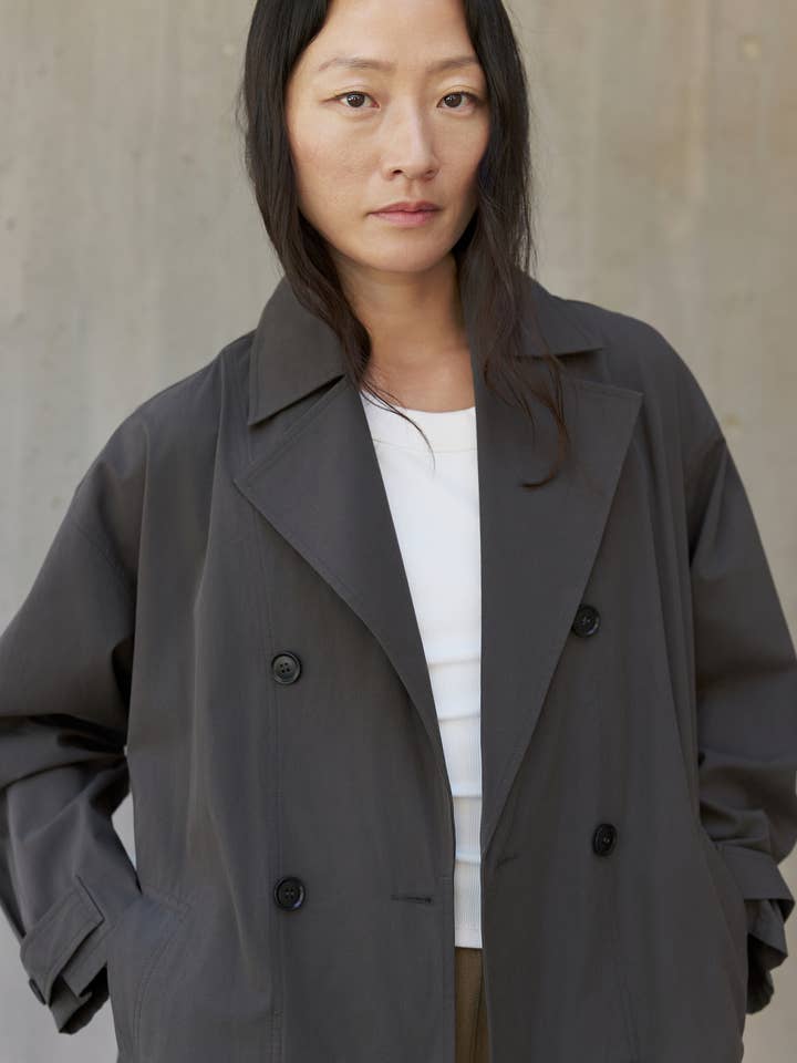 The Leora Coat | Double-Breasted Trench Coat for wholesale by MOD REF