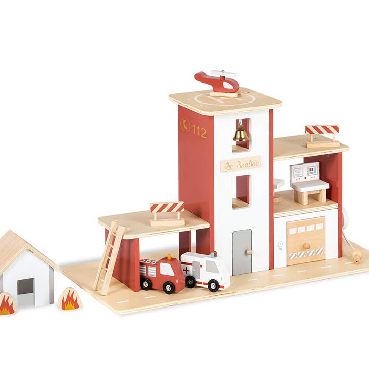 Estação de Bombeiros 'Ben' com acessórios, 12 peças por atacado de Pinolino Kinderträume GmbH