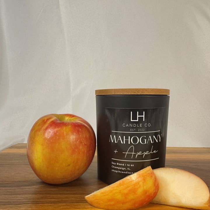 LH Candle Co. (Formerly LH Mercantile) - Wholesale Jar/Filled Candle - Mahogany + Apple Candle | Boutique Candle