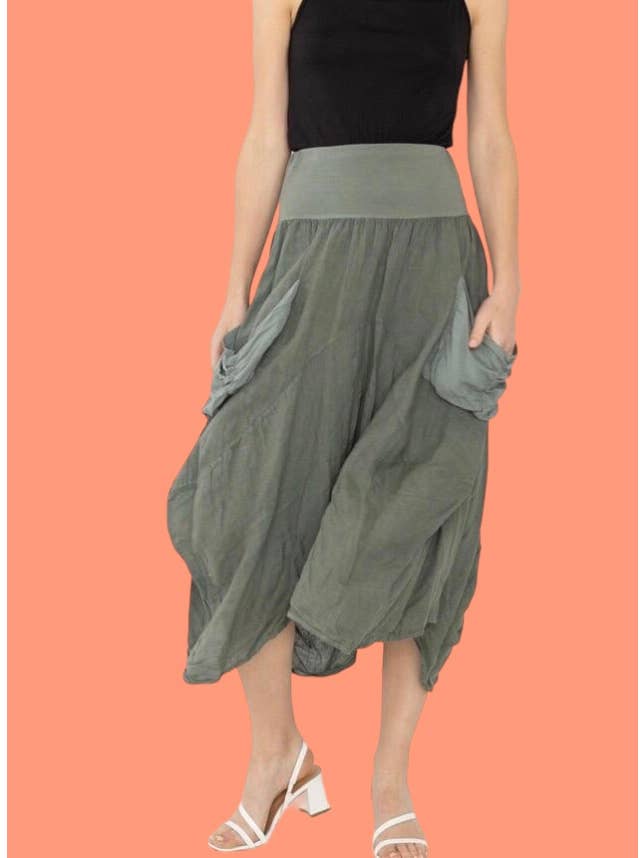 la maison des fibres naturelles – wholesale Kjol - Dam – Linnekjol i storlek One Size (US 12-16, UK 8-12, EU 40-44)13