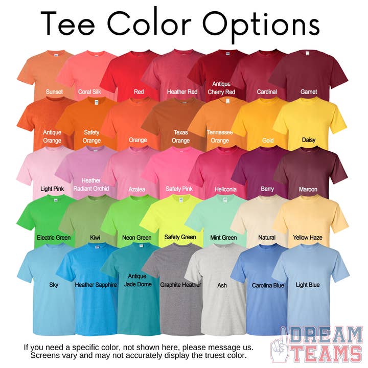 Daydreamer Designs - Wholesale Screen Printed T-Shirt - Women's - Small Town Big Spirit CUSTOM Team Top 3