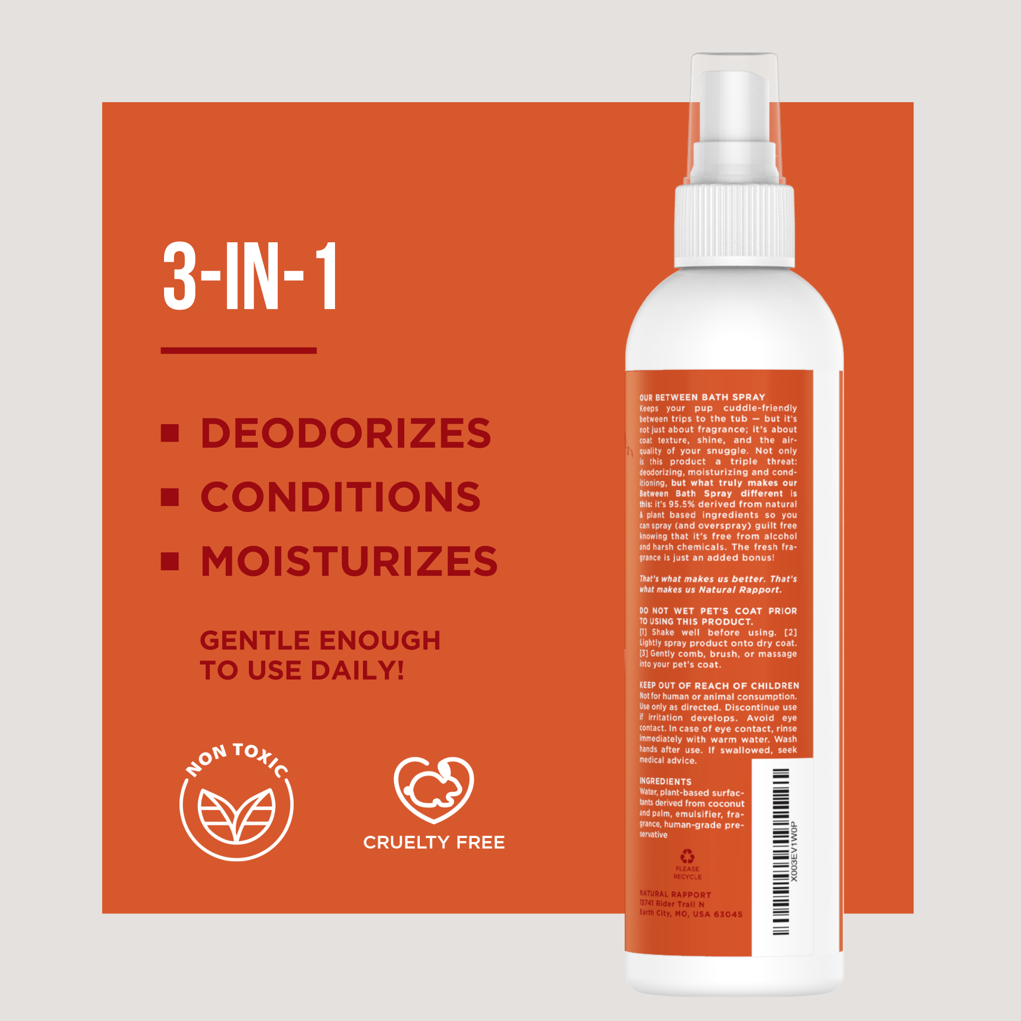 Natural Rapport - Wholesale Huisdierenspray - Hond - The Only Between Bath Spray Dogs Need - Appel & Pompoen4