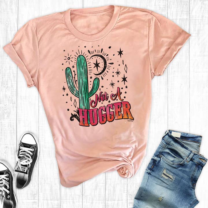 Not A Hugger Peach for wholesale by Rebel Rose