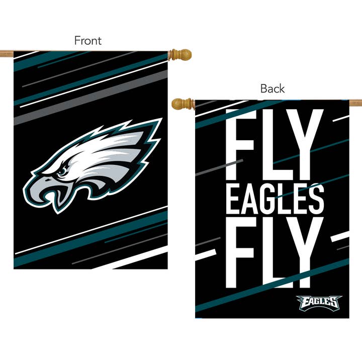 Philadelphia Eagles Slogan Double-Sided NFL House Flag for wholesale by Briarwood Lane