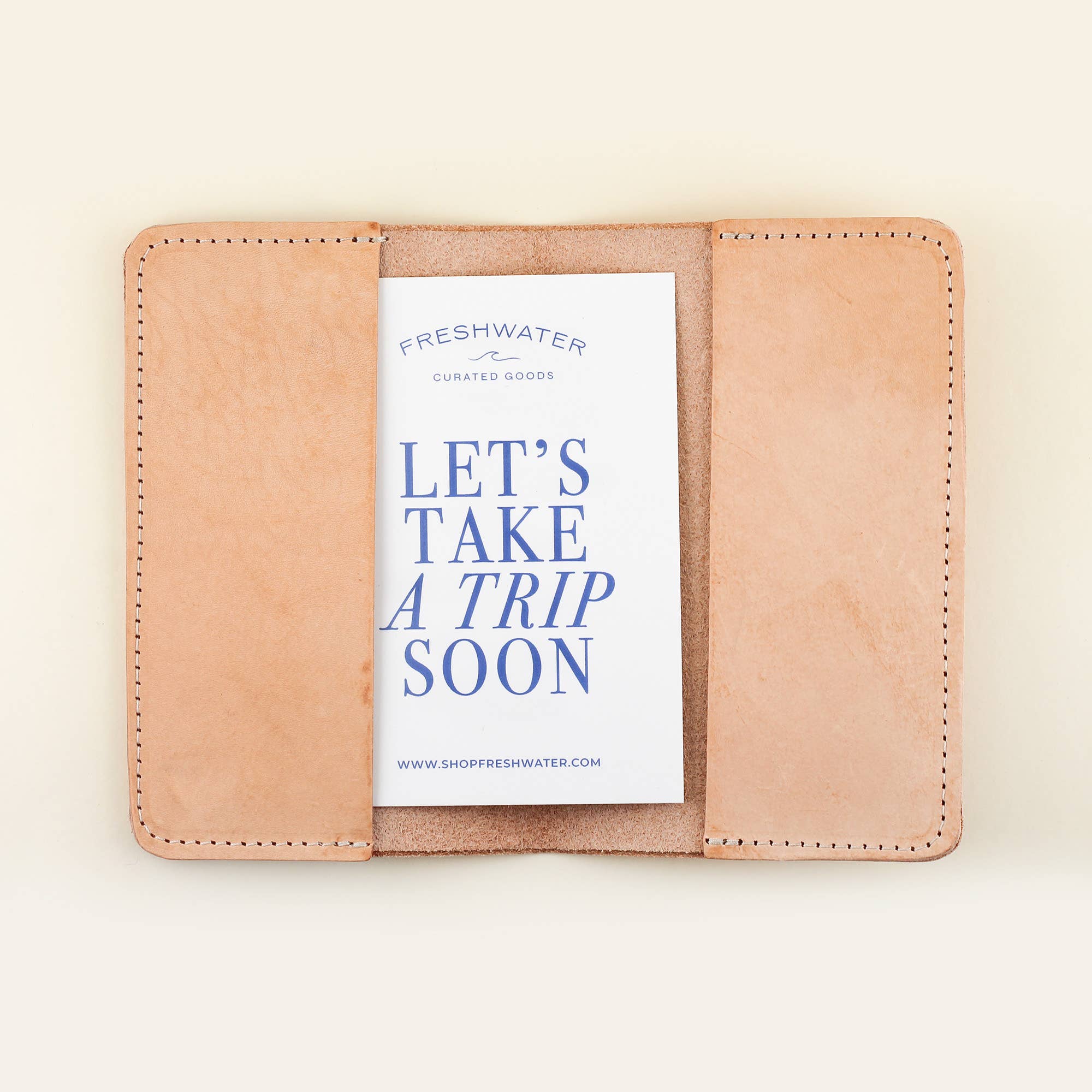 Freshwater Curated Goods - Wholesale Passport Case - Unisex - Bon Voyage Passport Holder2