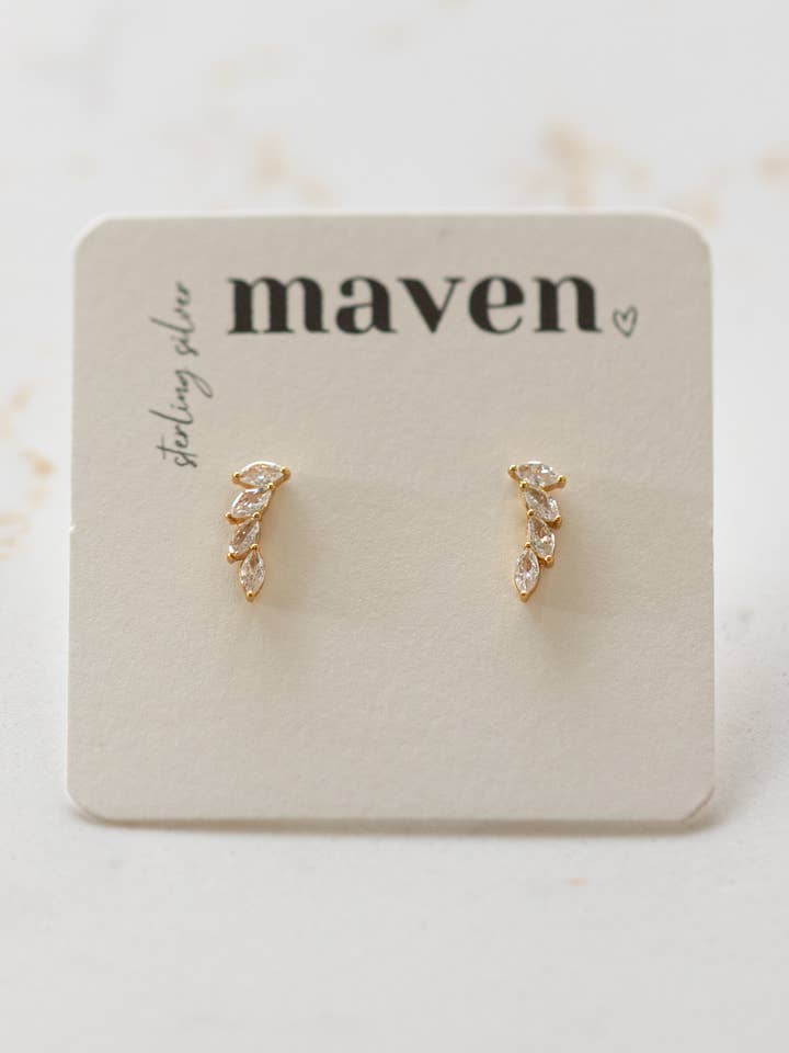 'Lena' Stud Earrings for wholesale by Maven