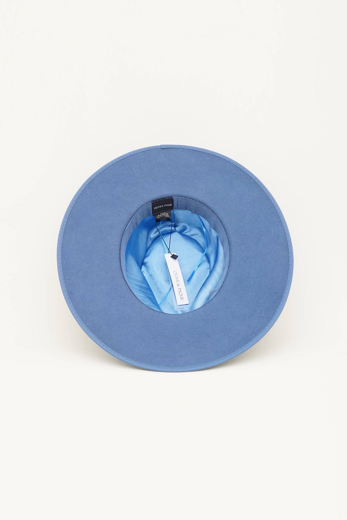 Olive & Pique – Engroshandel Fedora - Unisex – BARRY - Signatur 100% uldfilt rancherhue, pulverblå4