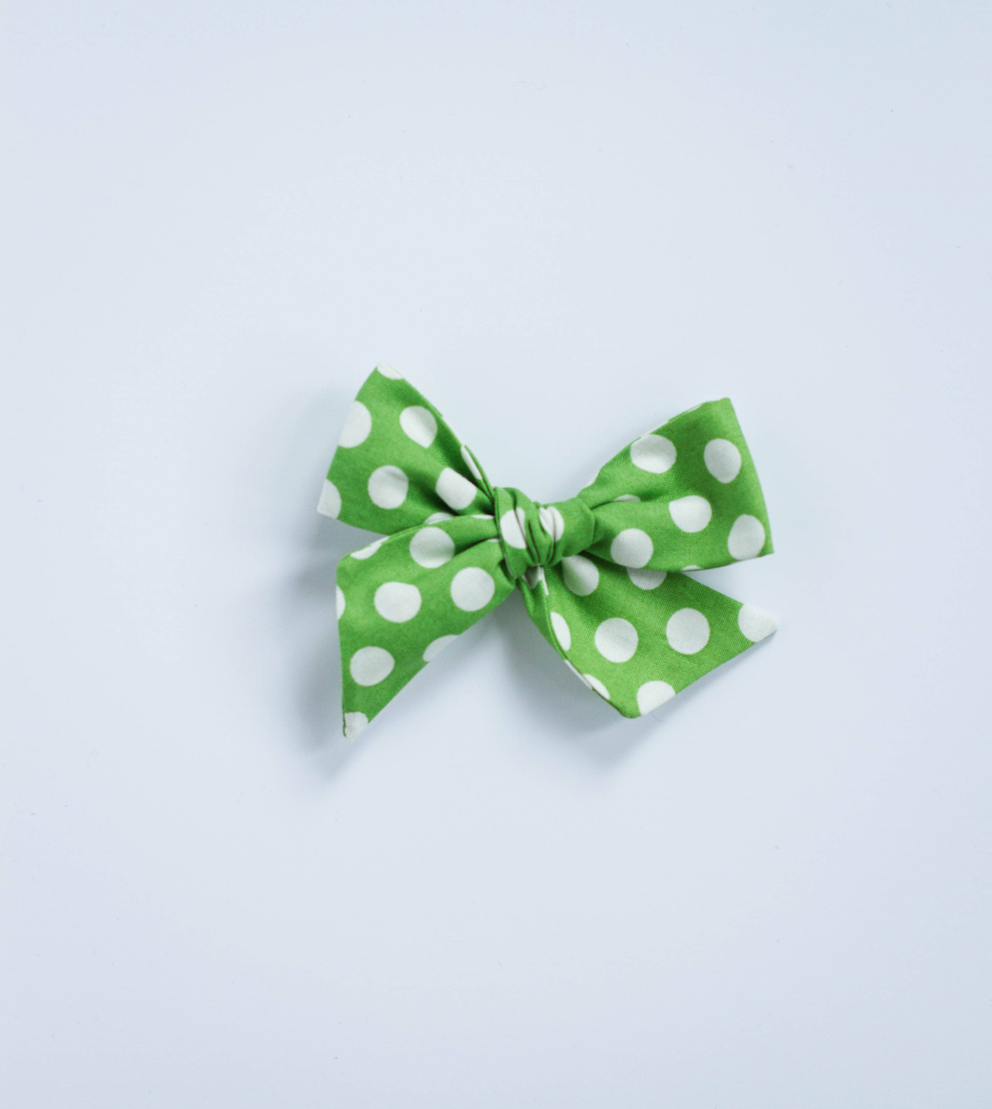 Wanderlust and Mayhem - Wholesale Hair Bow - Kids - Green Polka Dot