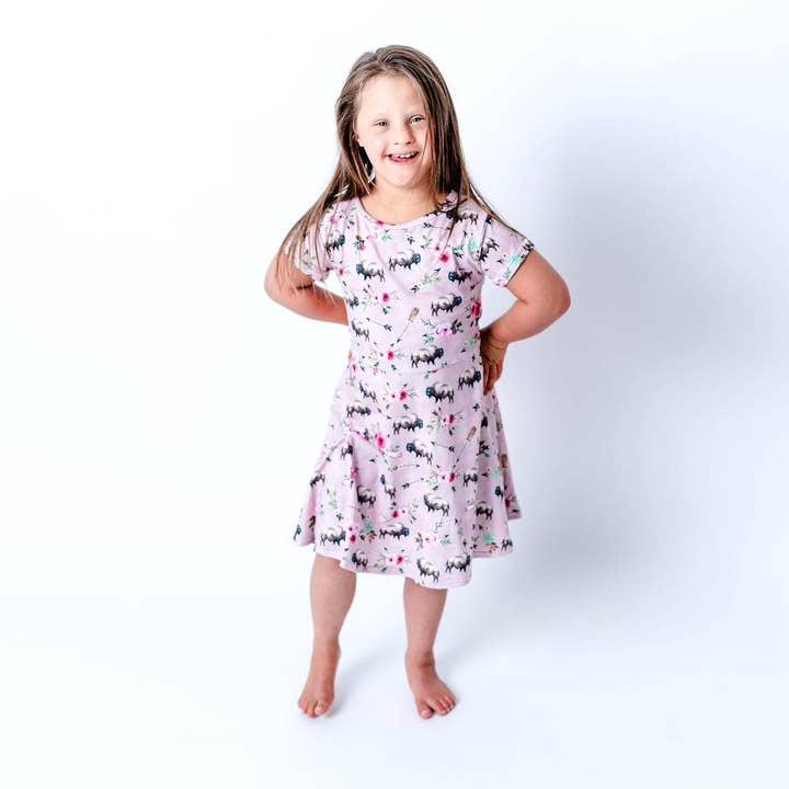 Floral Buffalo Dress for wholesale by Buffalo Seamery