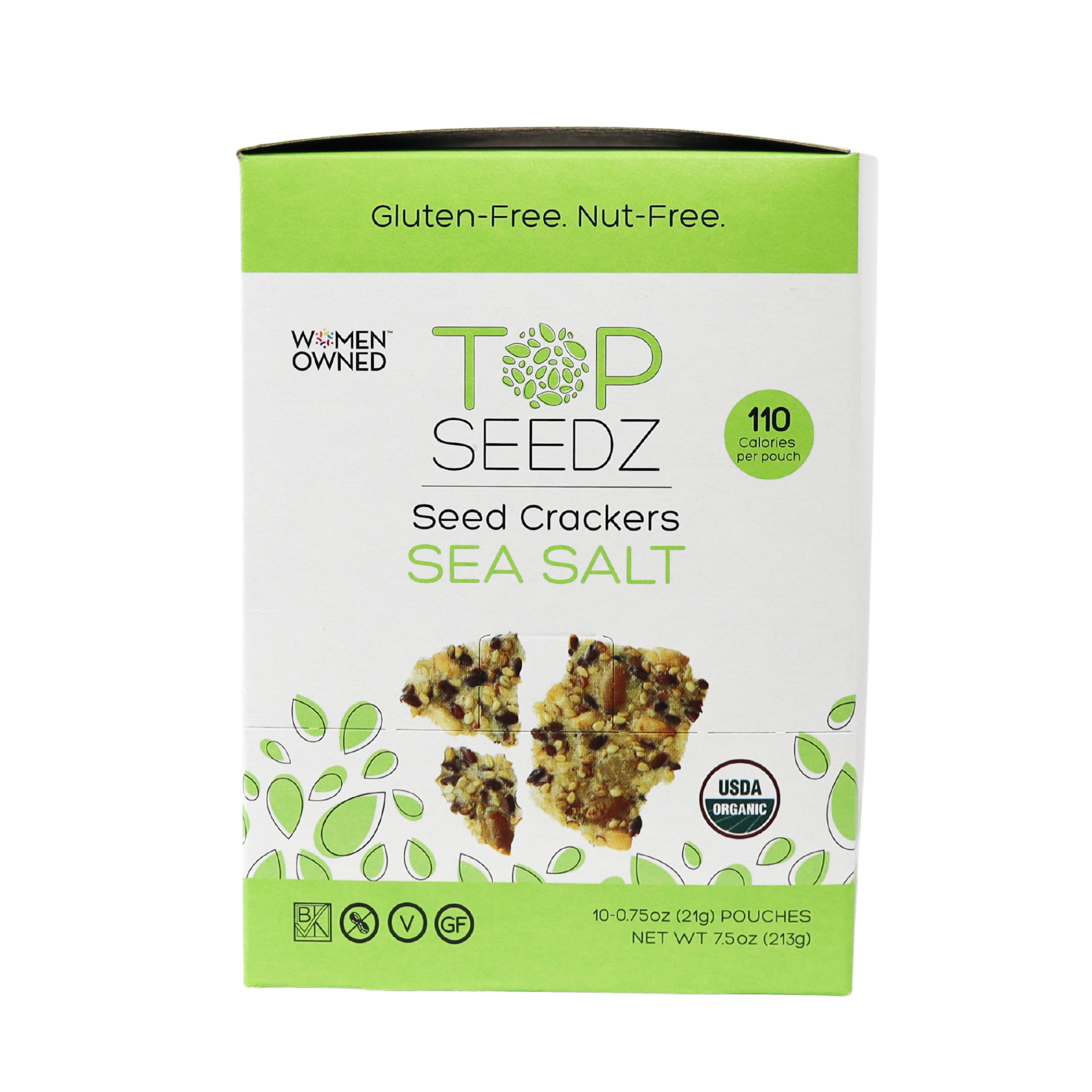 Top Seedz - Wholesale Crackers - Sea Salt Crackers Counter Display - 7.5oz - Four Per Case3