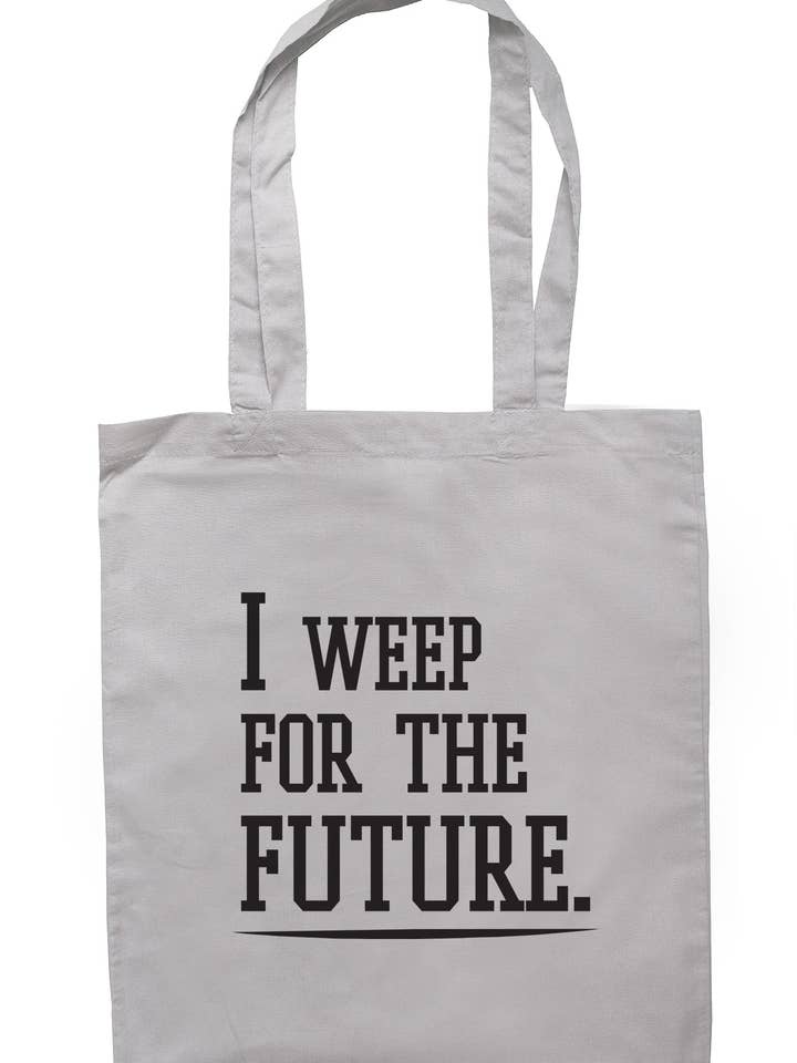 Ich weine um die Zukunft Tragetasche S0255 für den Großhandel von Illustrated Identity