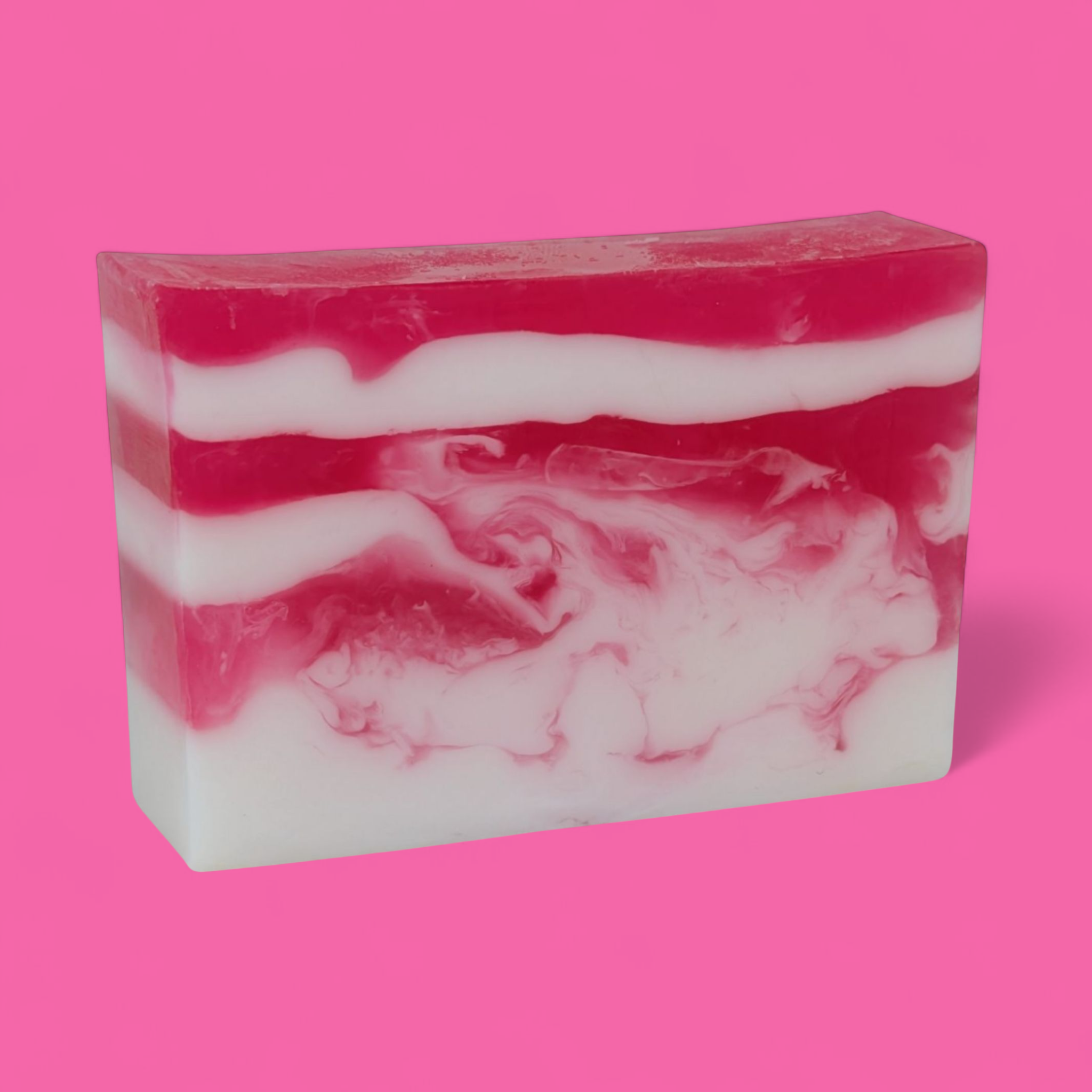 Glasgow Soap Company Ltd – wholesale Bar Soap – Raspberry Ripple Handmade Soap Slice 120g2