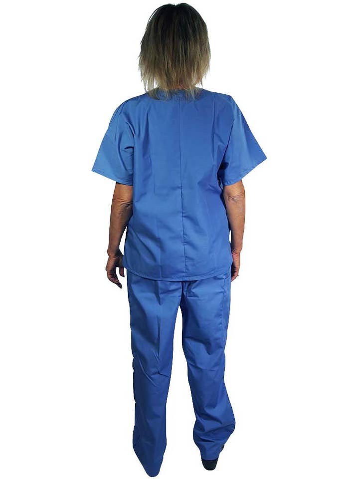 Eastern Off Price - Wholesale Healthcare Uniform - Women's - Natural Workwear Uniform Scrub Set 38749 Blue