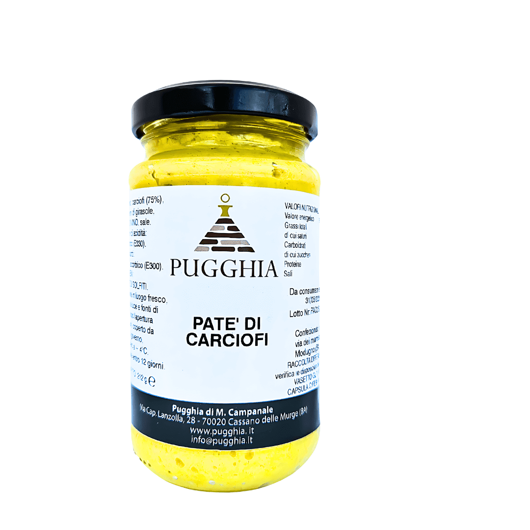 PUGGHIA - Wholesale Tapenade - Apulian Artichoke Pâté 212g.0
