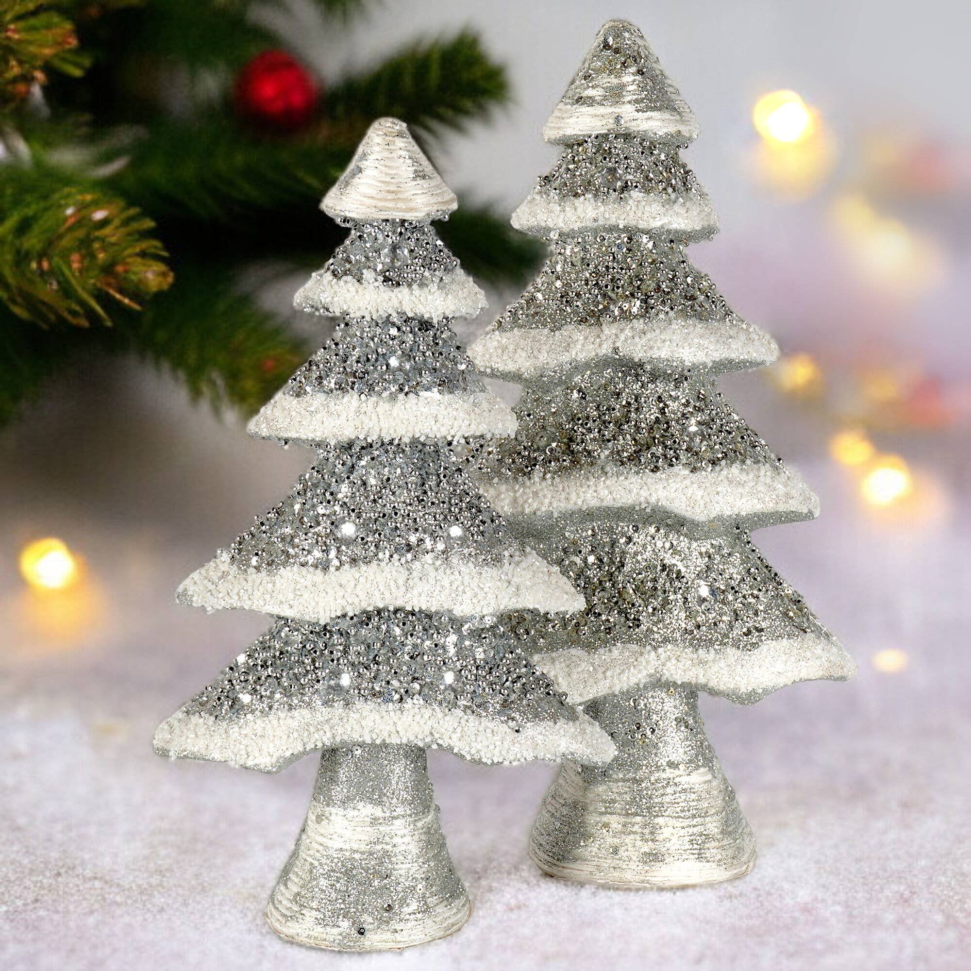 STP - Wholesale Christmas Decoration - 14.96" Silver Tree Christmas Decoration3