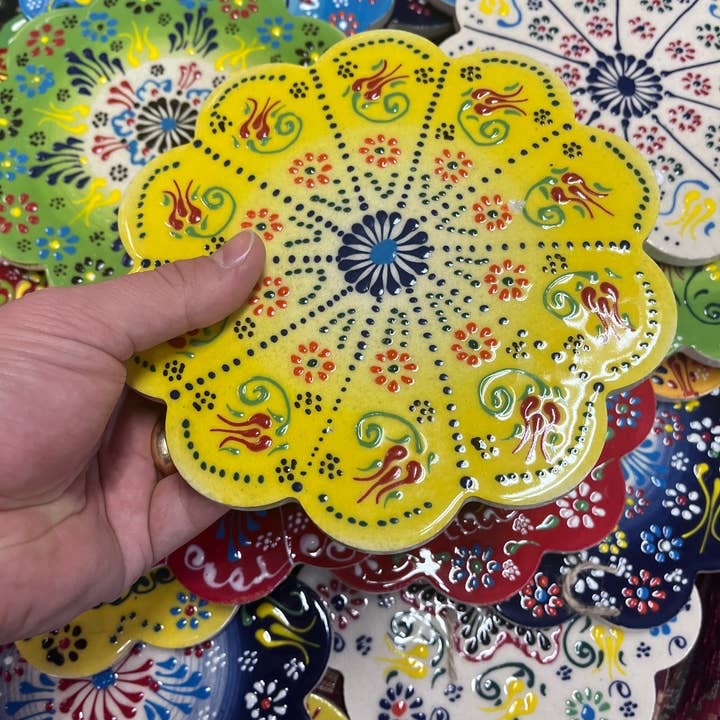 Turkish Traditional Ceramic Trivets for Hotpots and Kitchen for wholesale by Talavera Florida