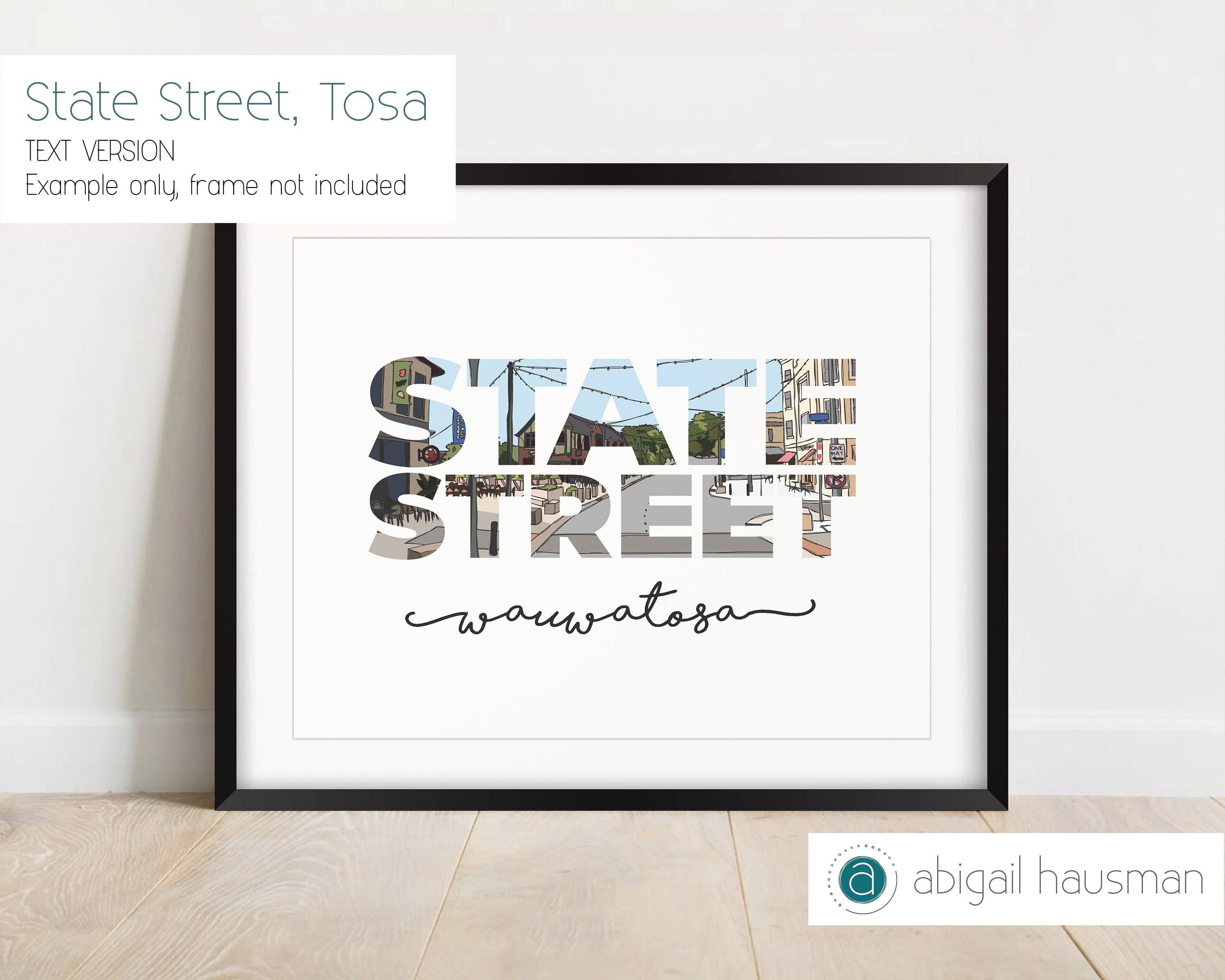 abigail hausman design & illustration - Wholesale Art Print - Wauwatosa 11x14 Prints (Variety of Designs)6