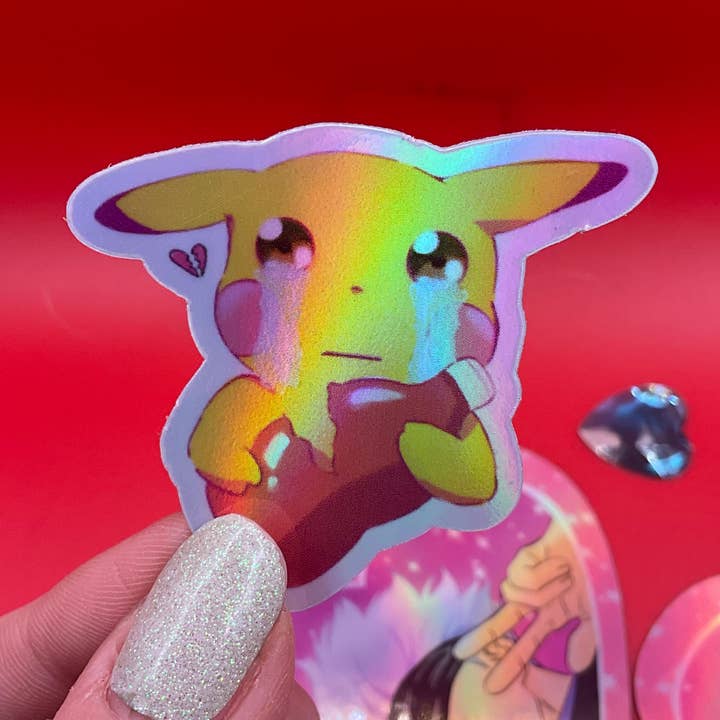 Adesivo Olografico Pokémon Pikachu per la vendita all'ingrosso da parte di Elegant Potato Anime
