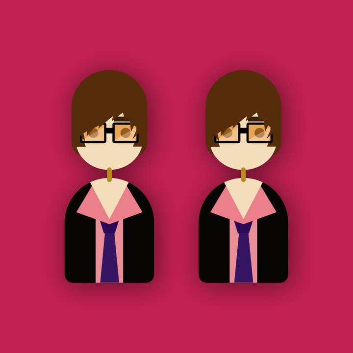 Hey There Munchquin - Wholesale Dangle Earrings - David Bowie (Yamamoto ) inspired - wooden dangle earrings5