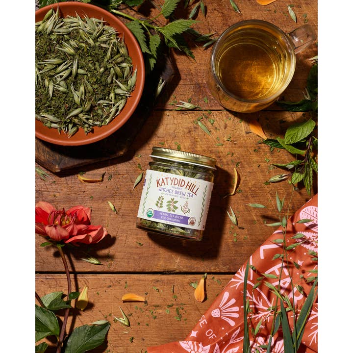 Katydid Hill Farm - Wholesale Loose Tea - Witches Brew Tea - organic herbal tea blend for conjuring