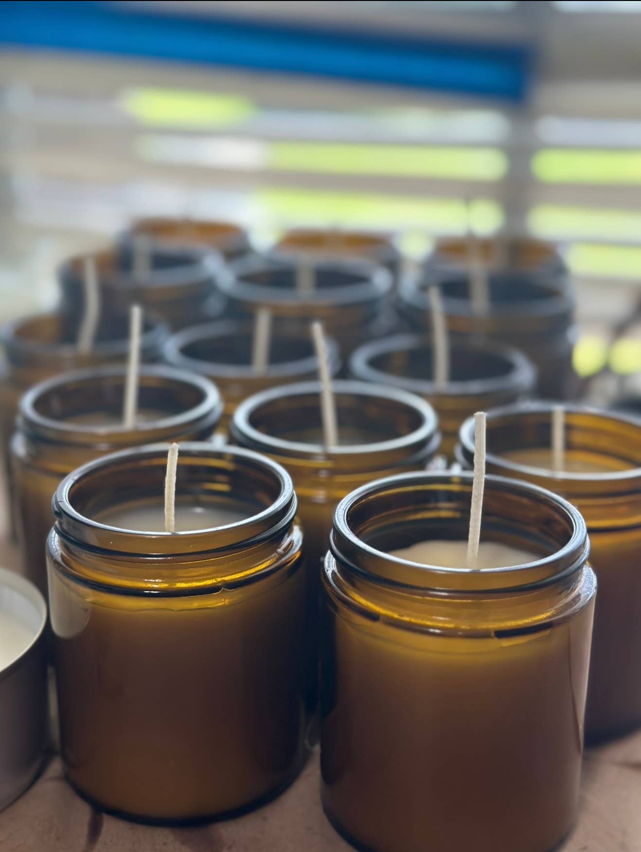 Suzy Spa Essentials - Wholesale Jar/Filled Candle - Lavender Soy Blend Candle - 8 oz Amber Jar7