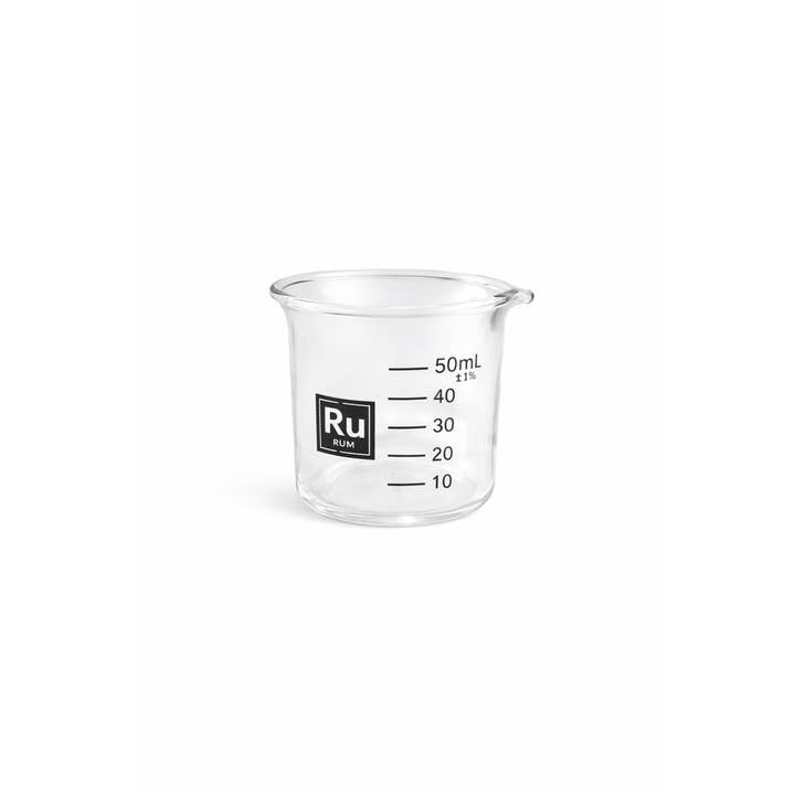 Verre à shot bécher 50 ml – Rhum (Borosilicate) pour la vente par Ted Miller Innovation