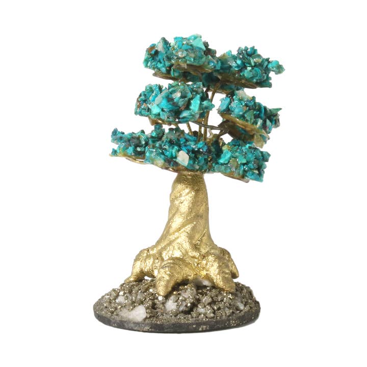 Albero di Gemme di Crisocolla - 5,7 cm per la vendita all'ingrosso da parte di Stonebridge Imports