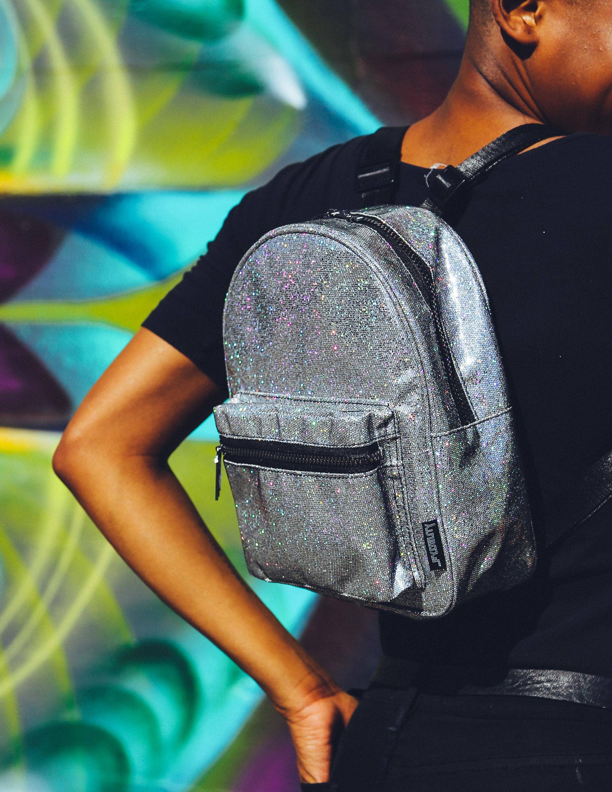 Fydelity - Wholesale Backpack - Women's - 86237: Mini Backpack | Glam Silver3