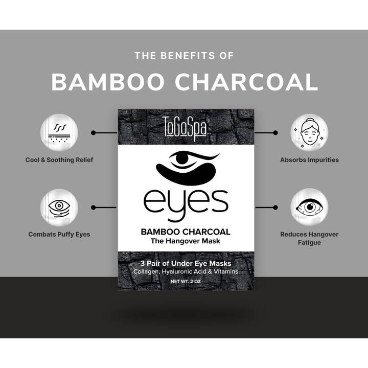 EYES: Charcoal and Caffeine - The Hangover Mask - 3 pack for wholesale by ToGoSpa
