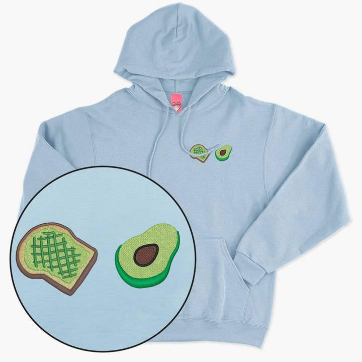 Felpa Ricamata con Avocado Toast (Unisex) per la vendita all'ingrosso da parte di SassySpud