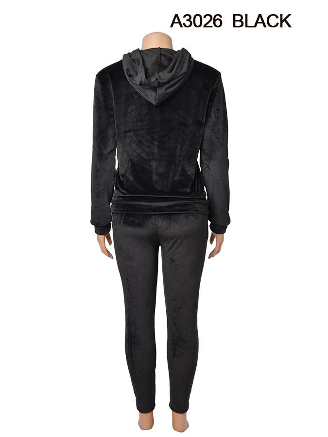 SSImport - Wholesale Denim Jacket - Women's - A3026 VELVET JACKET AND PANTS SET MIXED SIZES 12SET