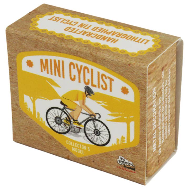 Tribal Trade GmbH - Wholesale Decorative Figurine - Tin Toy Mini Bicycle Cyclist 02 Figure Tin Bike3