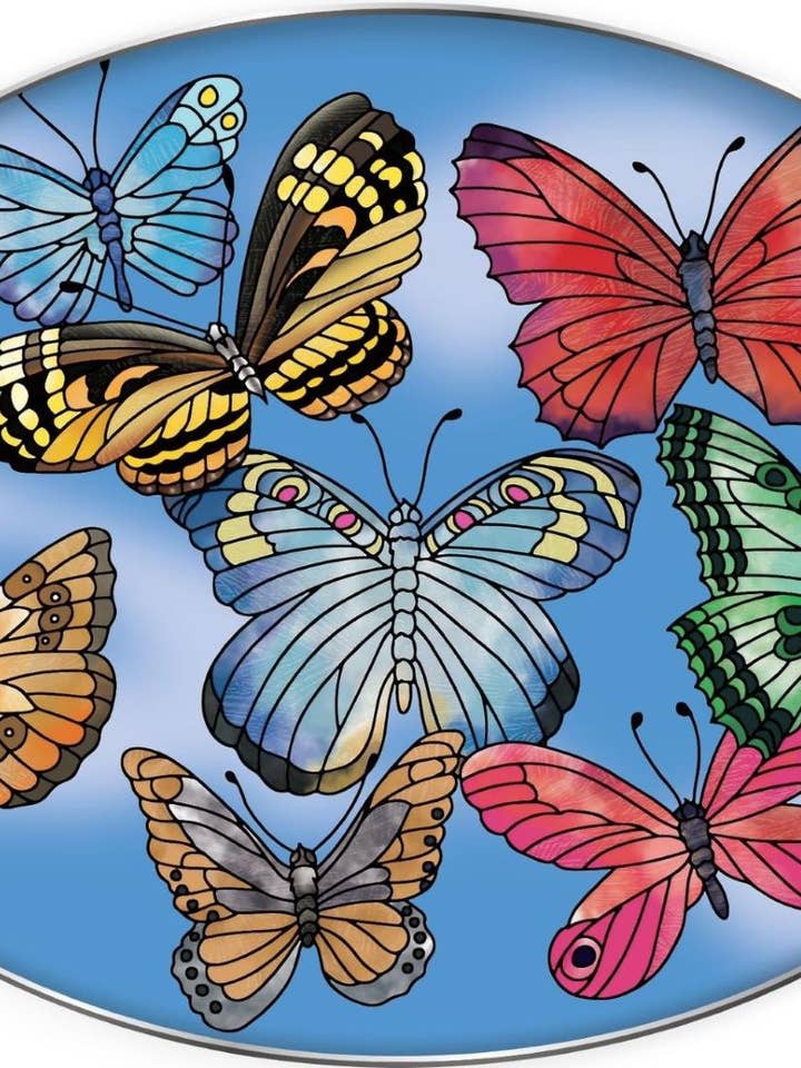 Amor Arcoíris - Captador de Sol Ovalado de Vidrio Mediano de 5.5" x 7" para venta al por mayor de Bridgeton Hall