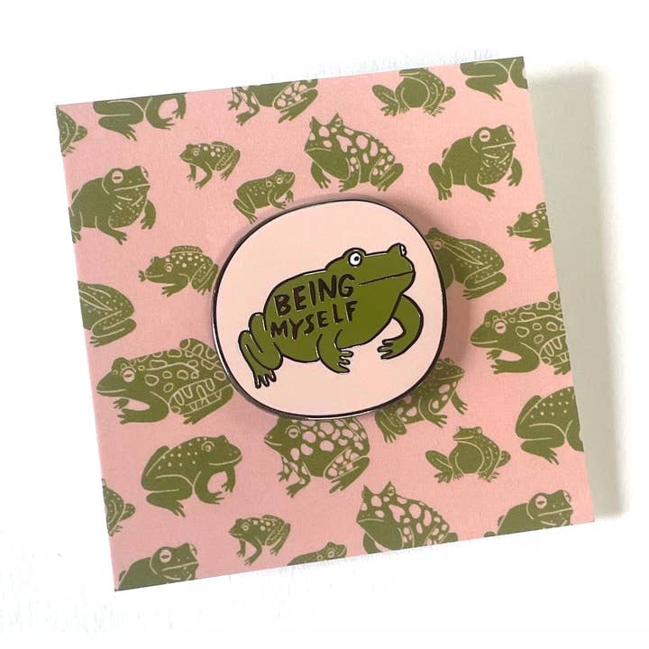 Being Myself Pin for wholesale by Molly Anne Bishop