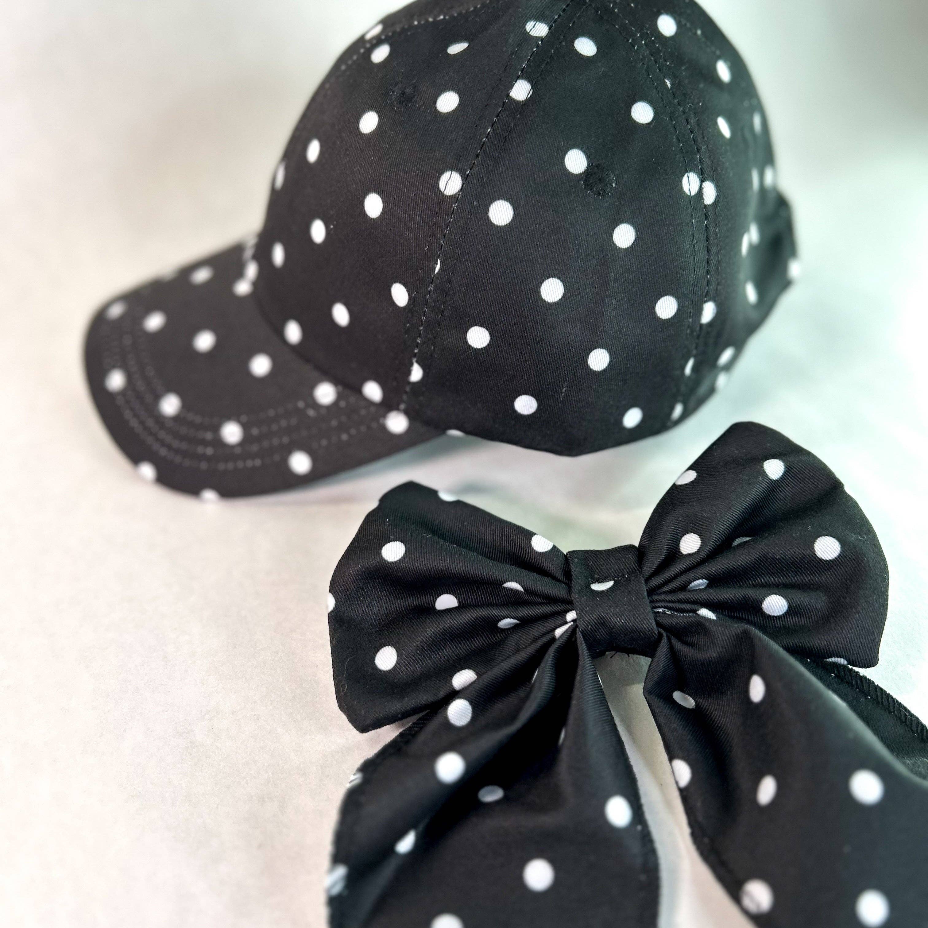 Red Sprite Hats - Wholesale Baseball Cap - Women's - Magical Baseball Caps + Detachable Bows, Hidden Ponytail Hat2