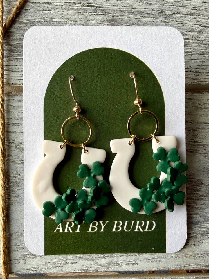 Lucky Paddy’s Horseshoe Dangles for wholesale by Art by Burd