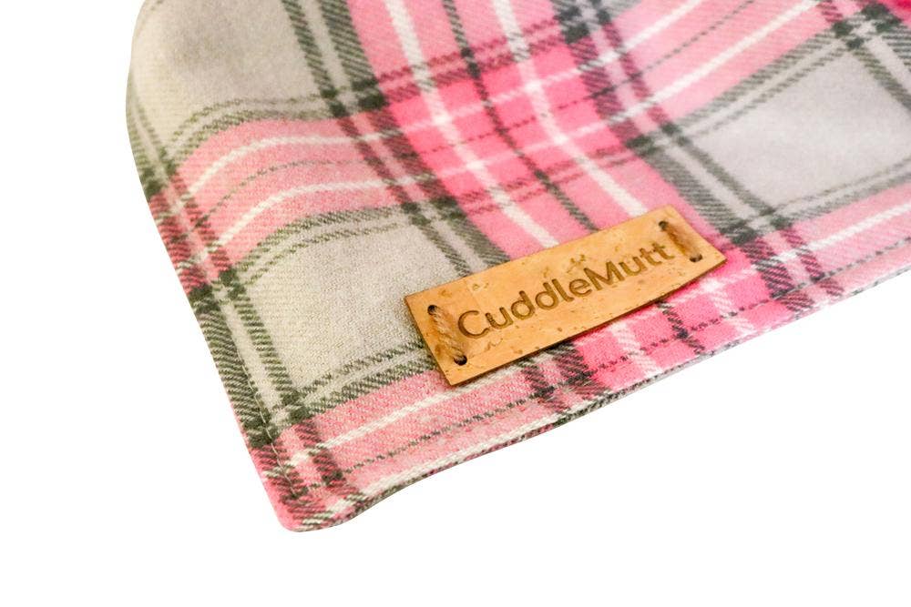 REMOVED BRAND - Wholesale Pet Bandana - Dog - Pink Plaid Dog Bandana1