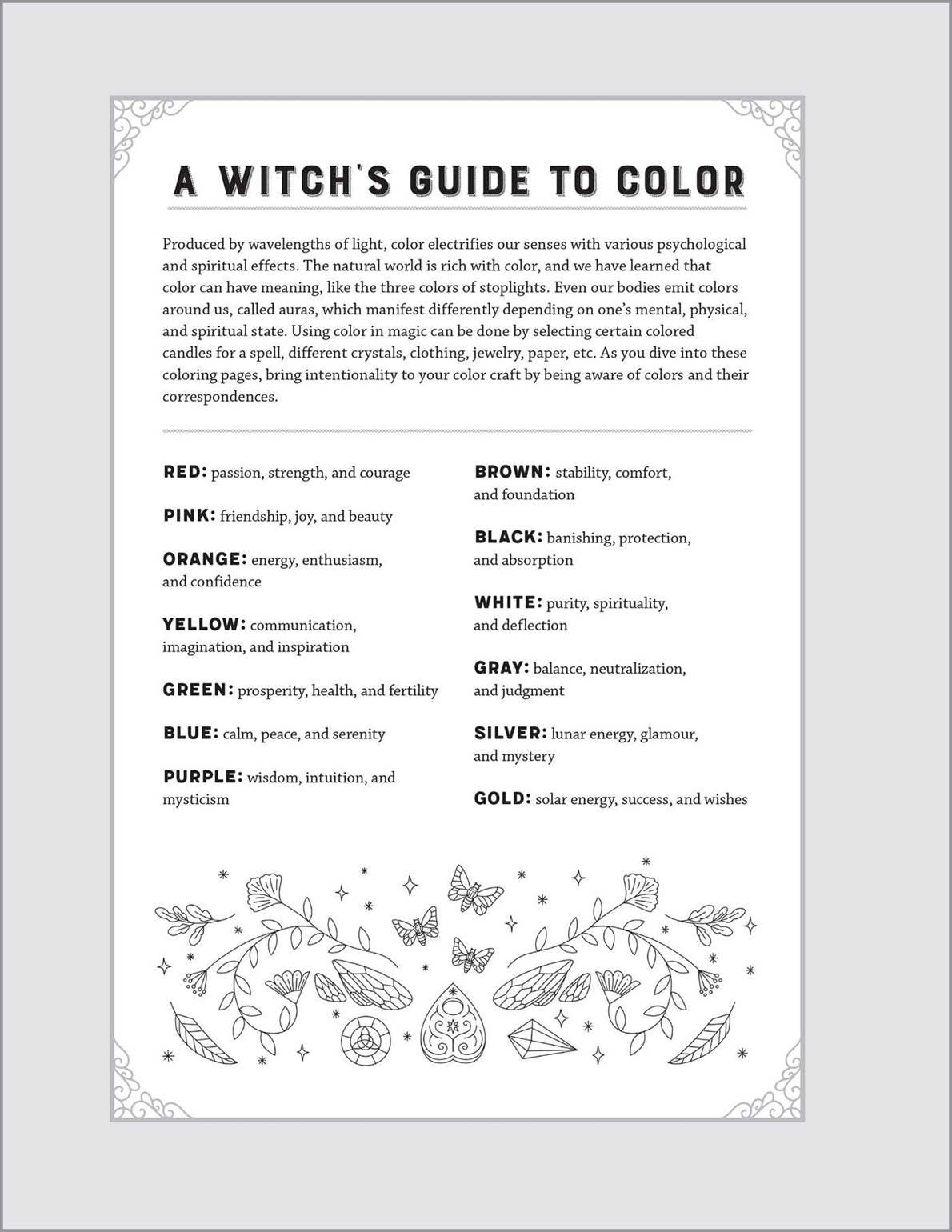 Sourcebooks - Wholesale Coloring Book - Adult - Witchcraft Coloring Book for Adults2