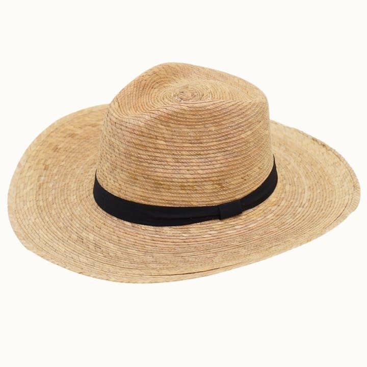 Olive & Pique - Wholesale Cowboy Hat - Unisex - Fine Palm Leaf Straw Western Cowboy Hat, UPF 50+