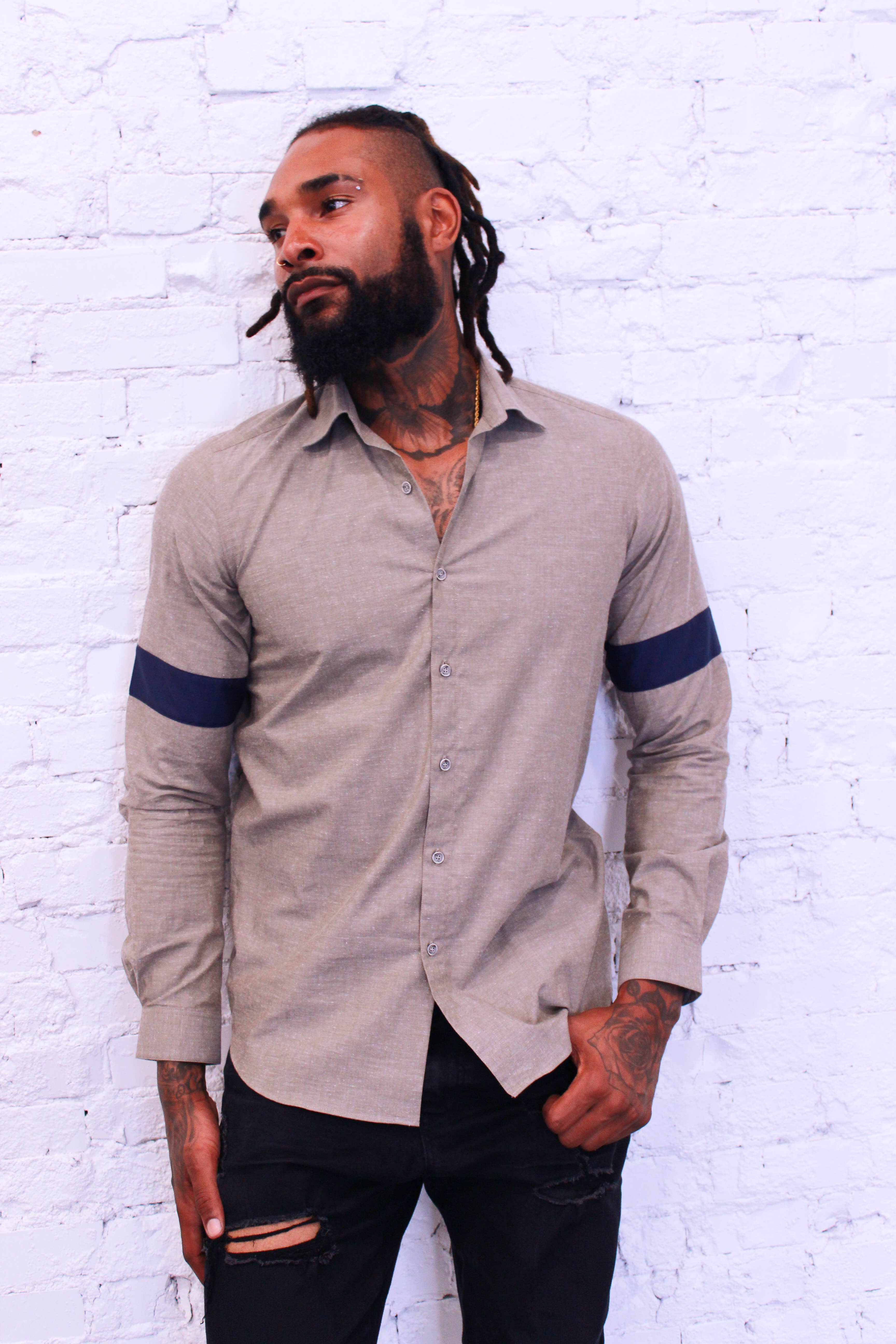 Am.A-Line Collections LLC - Wholesale Button Down Shirt - Men's - Propel Men's Long Sleeve Button Up Shirt5