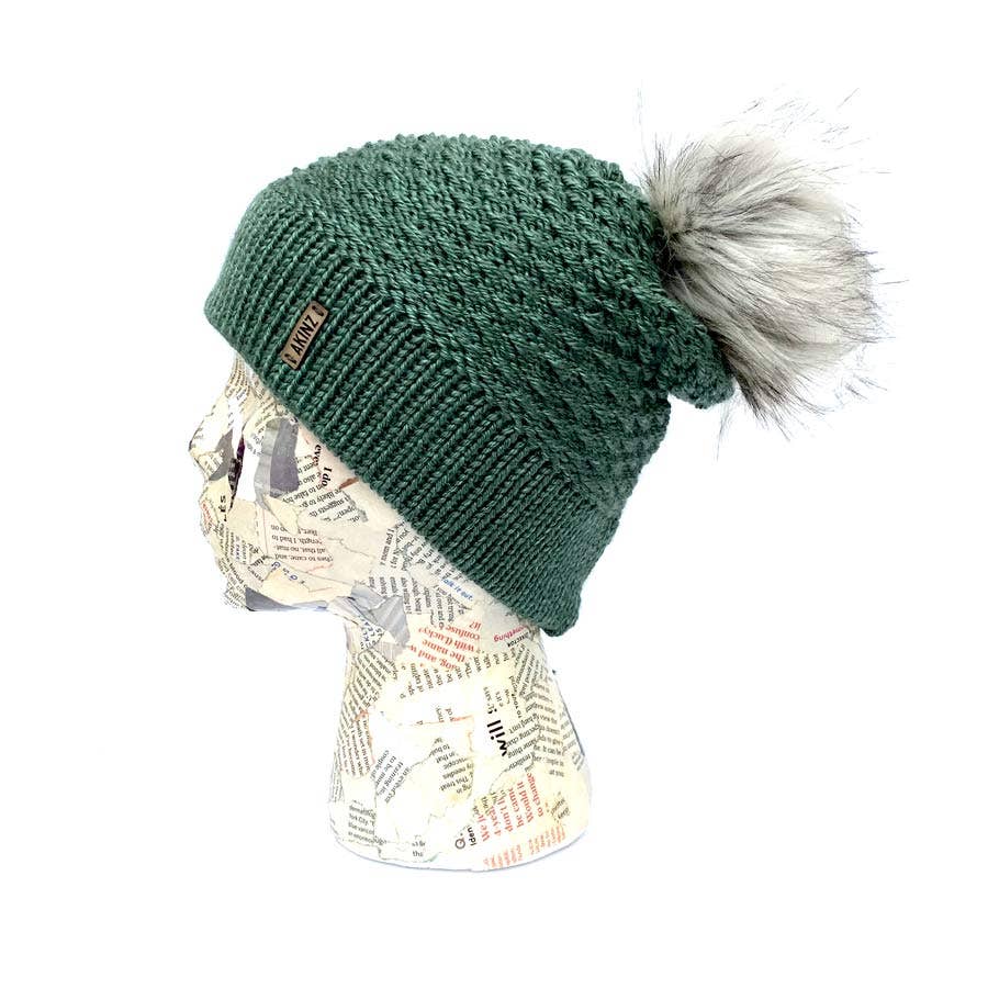 Akinz – Großhandel Beanie – Damen – Foxy Pom Beanie aus Kunstpelz9