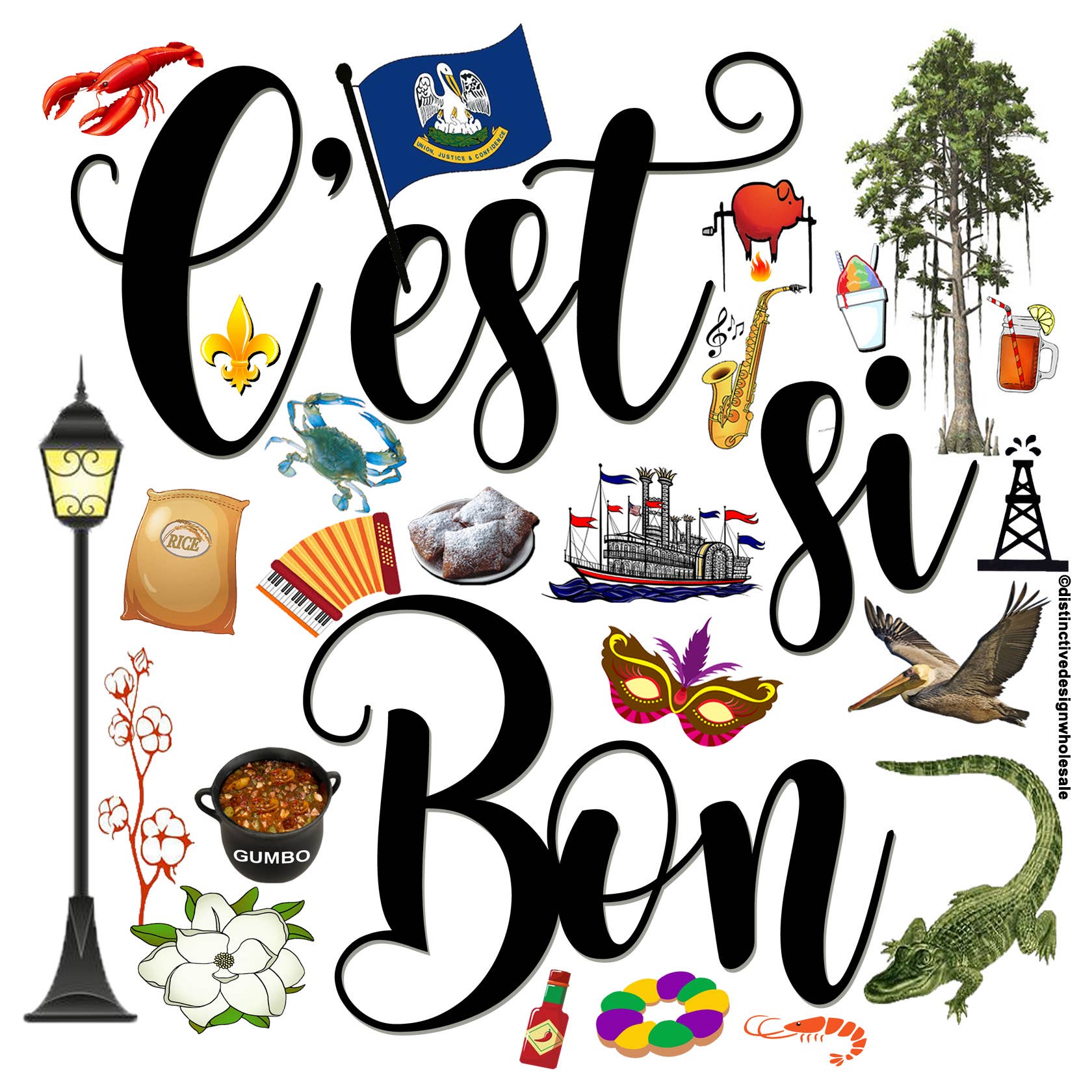 Distinctive Design Wholesale - Wholesale Sign - C'est si Bon, (It's So Good) Souvenir Home Decor Gift Tile1