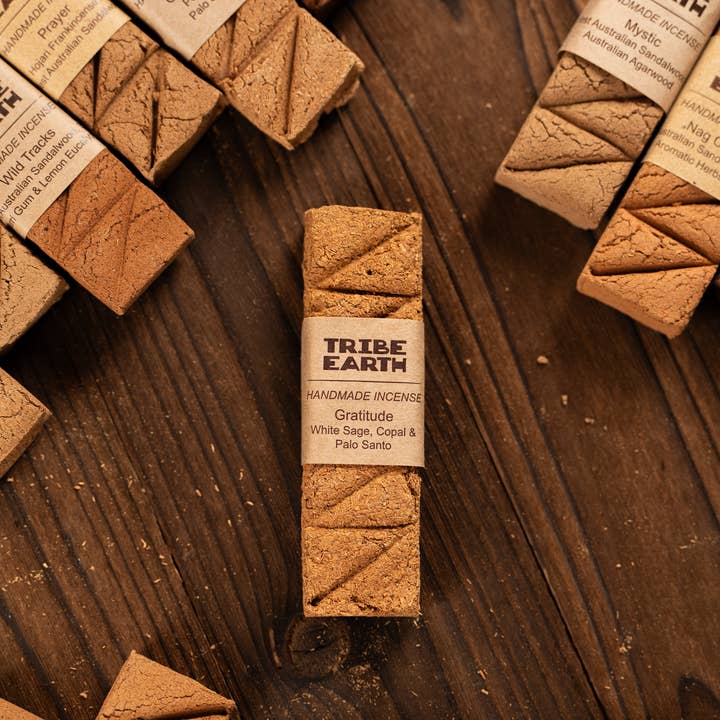 Tribe Earth Incense - Wholesale Incense - Gratitude Incense plank Palo Santo, Copal & White Sage