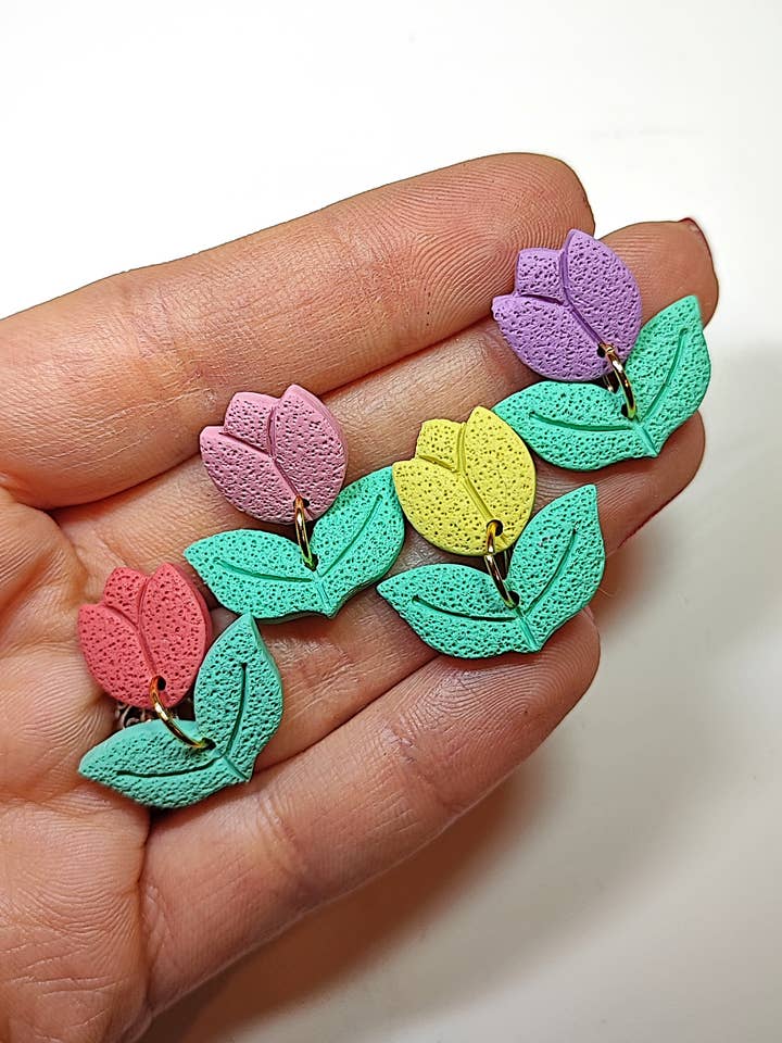 Tulip Dangles (multiple colors) for wholesale by N.Joya byCori