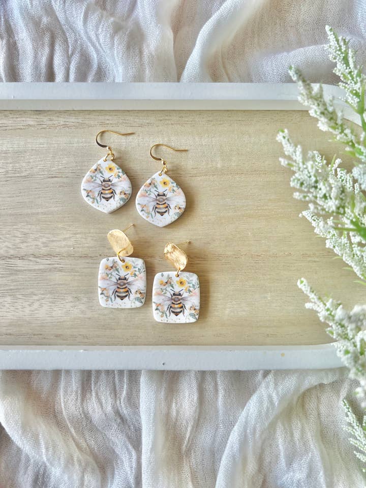 Humleörhängen, Bilerörhängen, Honungsbiorhängen för wholesale av SeizeTheClayJewelry