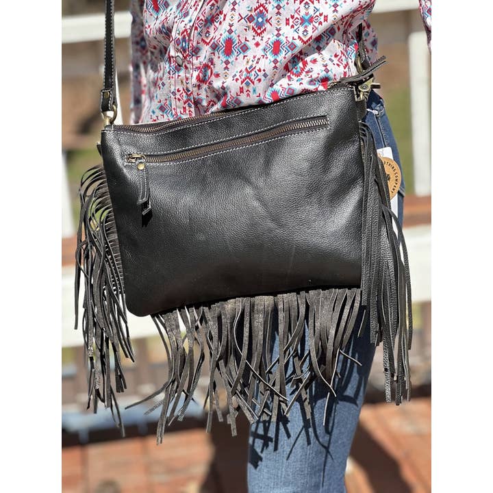 BLK Western Shoulder bag T-1355-BLK for wholesale on Faire