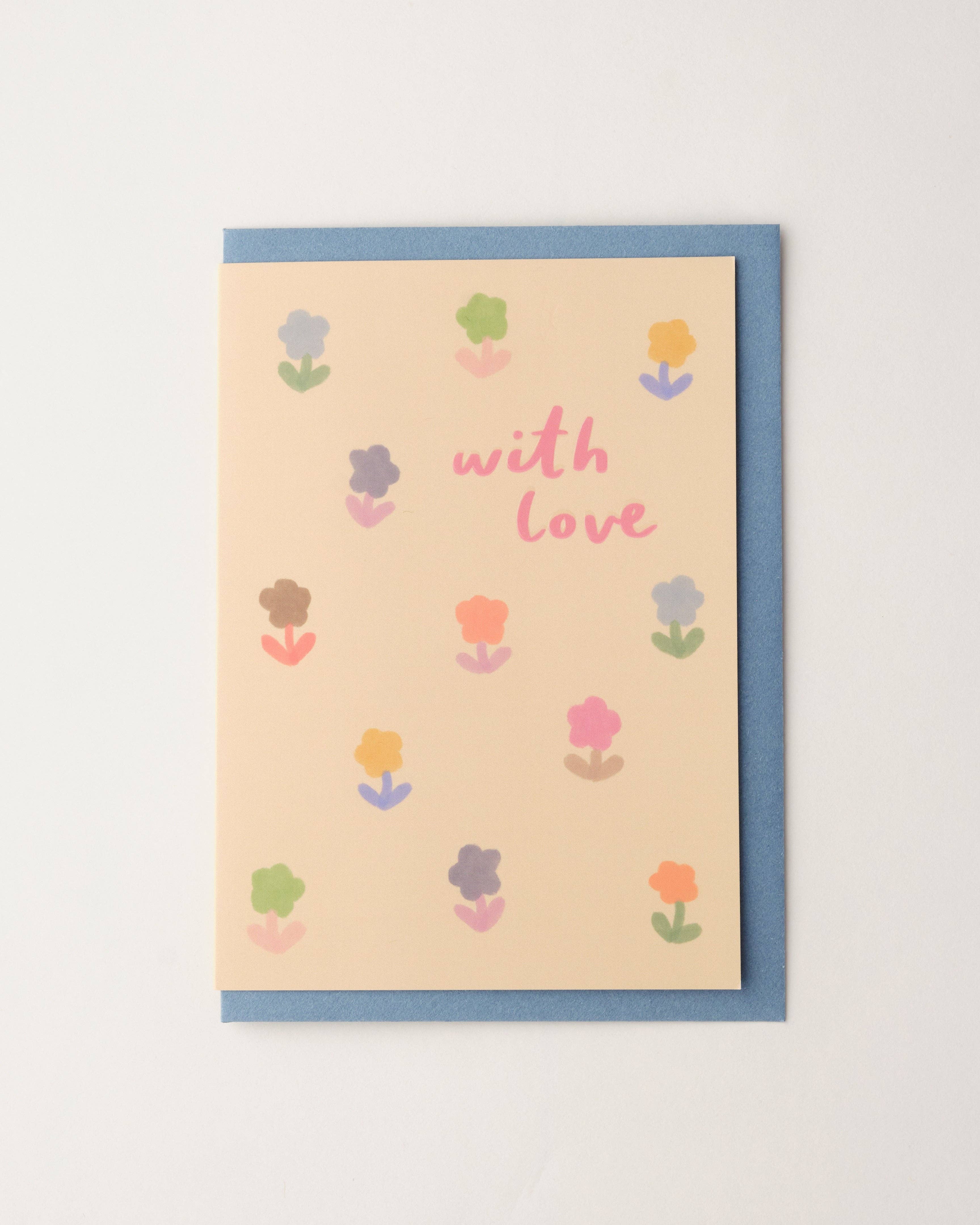 Claire Paul - Vendita all'ingrosso Biglietti d'amore - Biglietto di Auguri Floreale Con Amore3