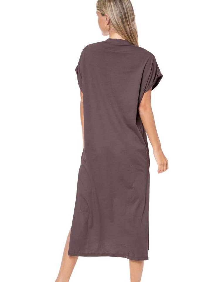 Zutter - Wholesale Dress - Women's - PUFF' Brush Peace Graphic Maxi Dress Top
